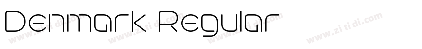 Denmark Regular字体转换